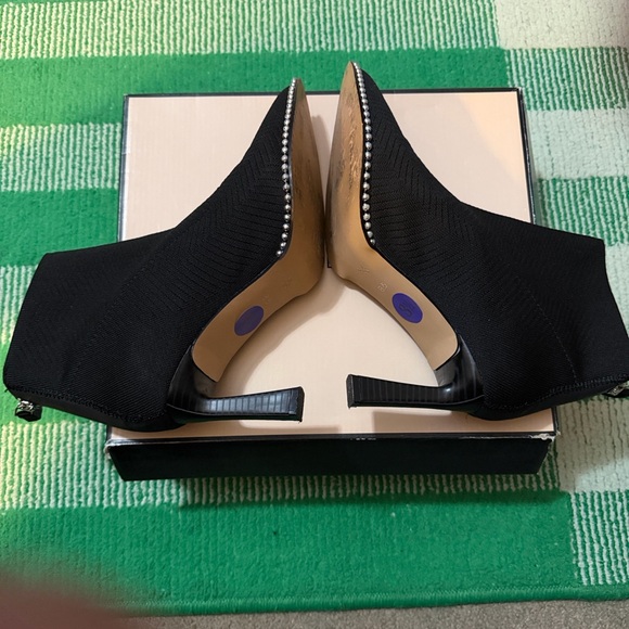 BCBGeneration Black Studded Heeled Boots - Picture 6 of 7